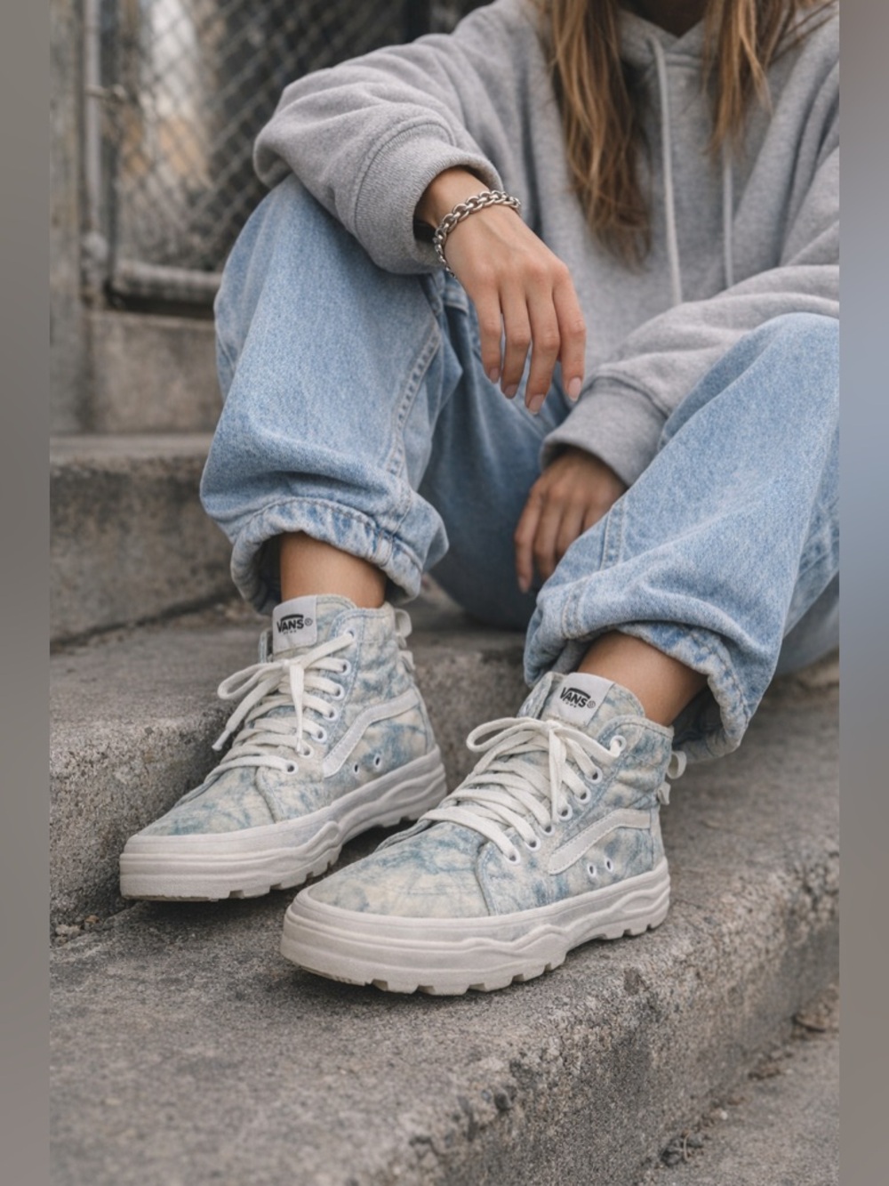 Vans Sk8-Hi MTE Tie Dye Pastel High Top Sneakers Women’s 8 Lug Sole